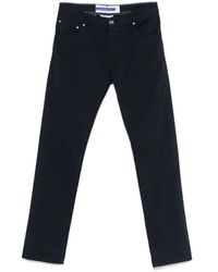 Jacob Cohen - Blaue Oxford Hose Klassisch Fünf Taschen - Lyst