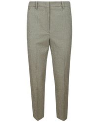 Incotex - Pantalones slim de algodón con pliegues centrales - Lyst