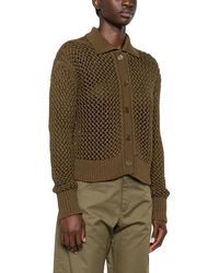 Max Mara - Truien & Vesten ,Groen ,Open-Knit Cardigan - Lyst