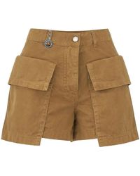 Pinko - Korte Broeken ,Bruin ,Short Shorts - Lyst