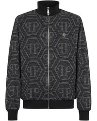 Philipp Plein - Jacquard Tracksuit Jacket Monogram - Lyst