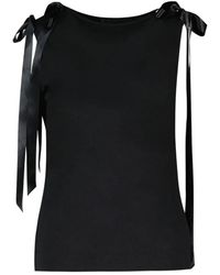 Simone Rocha - Bow Ribbon Tail Tank - Lyst