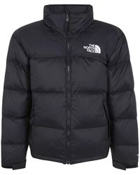 The North Face - Fitness ,Zwart ,Leer 1996 Retro Nuptse Jacket - Lyst