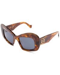 Loewe - Braune sonnenbrille mit zubehör,blaue sonnenbrille für den täglichen gebrauch,lw40128i 01a sunglasses - Lyst
