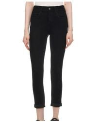 Liu Jo - Jeans ,Zwart ,Katoen Ideale Straight Leg Jeans - Lyst