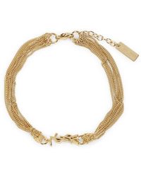 Saint Laurent - Accessoires ,Bruin ,Cassandre Tassel Armband - Lyst