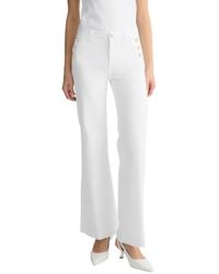 Liu Jo - Witte Katoenen Broek Ss25 - Lyst