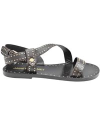 Janet & Janet - Platte Sandalen - Lyst