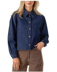 Modström - Blaue Elegante Bluse Für Herbst/Winter - Lyst