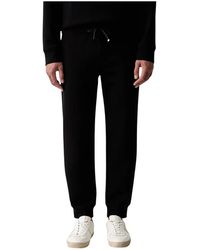 ARMANI EXCHANGE - Broeken ,Zwart ,Katoen Logo Joggers - Lyst