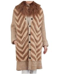 Kiton - Regular Gestructureerde Overjas - Lyst