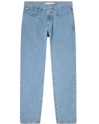Edwin - Jeans ,Blauw ,Katoen Blauwe Cosmos Broek, Katoen, Rechte Pijp - Lyst