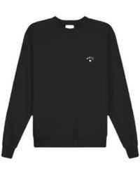 Arte' - Hoodies & Sweatvesten ,Zwart ,Denim Cor Crewneck - Lyst