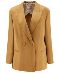 Alysi - Double-Breasted Blazer - Lyst
