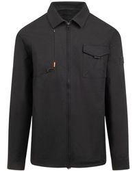 Cruyff - Jassen ,Zwart ,Katoen Ripstop Overshirt Zwart - Lyst