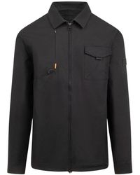 Cruyff - Jassen ,Zwart ,Katoen Ripstop Overshirt Zwart - Lyst