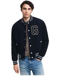 GANT - Cord varsity jacke mit rippbündchen - Lyst