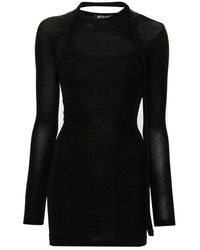 OTTOLINGER - Schwarzes metallic threading kleid - Lyst