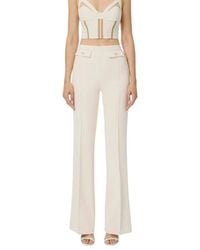 Elisabetta Franchi - Wide Trousers - Lyst