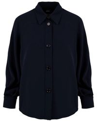 Aspesi - Dunkelblaue bluse modell 5413 - Lyst