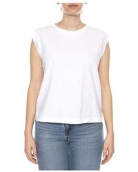 Levi's - Tops ,Wit ,Katoen Boxy Tank - Lyst