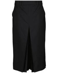 Saint Laurent - Zwarte Wollen Culottes Rok - Lyst