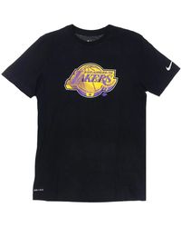Nike - Fitness ,Zwart ,Katoen Essential Chrome Logo T-Shirt - Lyst
