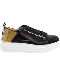 Alexander Smith - Schoenen ,Zwart ,Polyester Polyester Sneaker, Leren Samenstelling, Code E2D X007 Bgd - Lyst