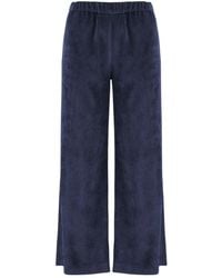 F.it - Broeken ,Blauw ,Nylon Ribbed Stretch Nylon Pants - Lyst