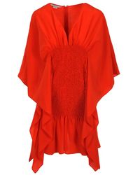 Stella McCartney Draped Mini Dress - Rood