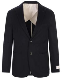 Agnona - Schwarzer Kaschmir-Einreiher-Blazer - Lyst