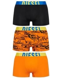 DIESEL - Damien D Pop Drie-Pack Boxer Briefs - Lyst