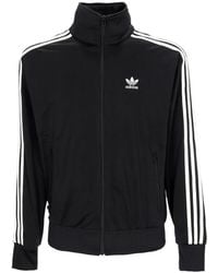 adidas - Fitness ,Zwart ,Firebird Track Jacket Voor - Lyst