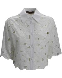 D.exterior - Overhemden ,Wit ,Geborduurde Sangallo Blouse - Lyst