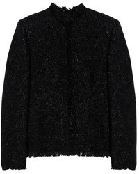 Givenchy - Jassen ,Zwart ,Wol Kort Jas - Lyst