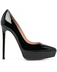 Gianvito Rossi - Schwarze Leder-Stiletto-Pumps - Lyst