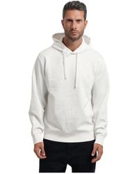 ARMANI EXCHANGE - Hoodies & Sweatvesten ,Wit ,Polyester Allover Logo Hoodie - Lyst