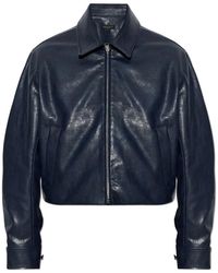 Rag & Bone - Jassen ,Blauw ,Polyester Gekraagde Jas - Lyst