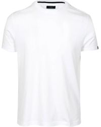 Fay - Tops ,Wit ,Katoen Cotton Jersey Crewneck T-Shirt - Lyst