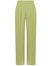 Maliparmi - Fluid Crepe Broek - Lyst