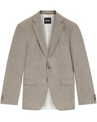 HUGO - Slim Fit Habitjakke - Lyst