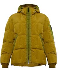 Stone Island - Garment Dyed Crinkle Reps Ny Hooded Down Jacket - Lyst