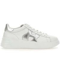 Hogan - Schoenen ,Wit ,Katoen Rebel Sneakers - Lyst