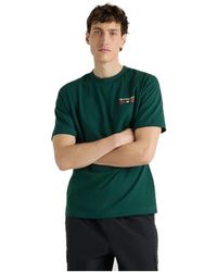 New Balance - Fitness ,Groen ,Katoen Boston Graphic T-Shirt - Lyst