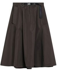 Prada - Technische Stoffen Cirkelrok - Lyst