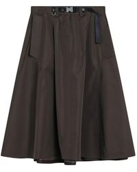 Prada - Technische Stoffen Cirkelrok - Lyst