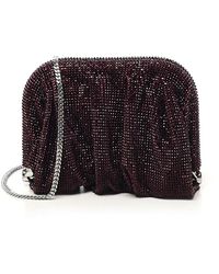 Benedetta Bruzziches - Kristallbesetzte Mesh-Schultertasche - Lyst