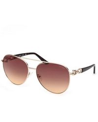 Guess - Aviator Metalen Zonnebril - Lyst