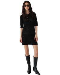 Designers Remix - Kurzes Kleid Schwarz - Lyst