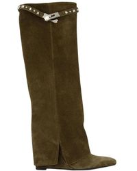 Gibaldi - Studded Leather Wedge Boot - Lyst